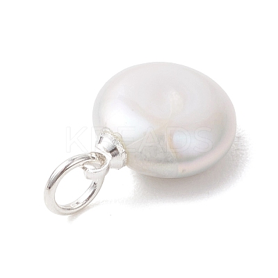 Natural Baroque Keshi Pearl Pendants PALLOY-JF04917-1