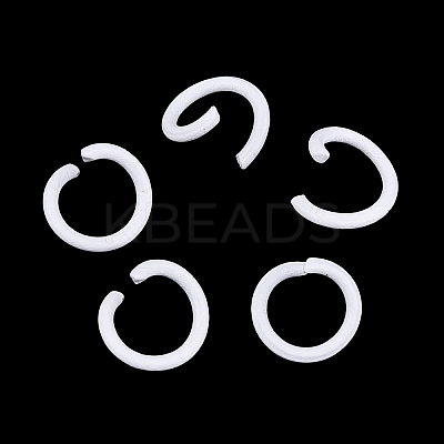 Spray Painted Iron Open Jump Rings IFIN-T017-04C-20-1
