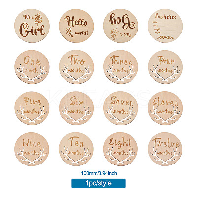 Basswood Milestone Cards WOOD-TA0002-44-1