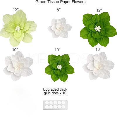 6Pcs Crepe Paper Artificial Flowers DIY-WH20007-272C-1