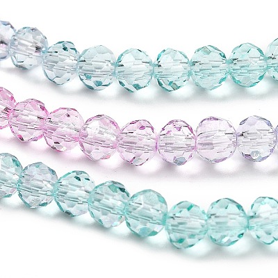Transparent Painted Glass Beads Strands DGLA-A034-T3mm-A10-1
