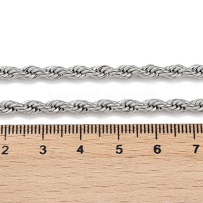 Tarnish Resistant 304 Stainless Steel Rope Chain Necklaces LS-STAS-M174-013P-1