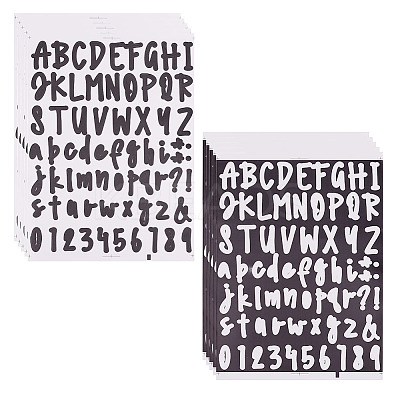 12 Sheets 2 Colors PVC Waterproof Decorative Stickers DIY-GA0004-26-1