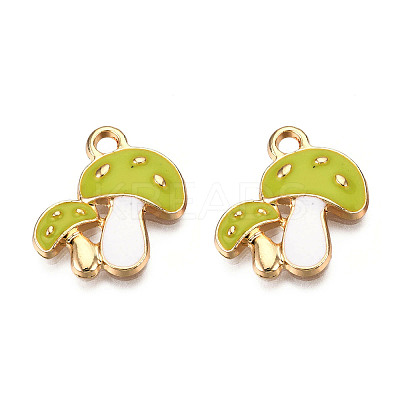 Autumn Theme Alloy Enamel Pendants LS-ENAM-T009-46A-RS-1