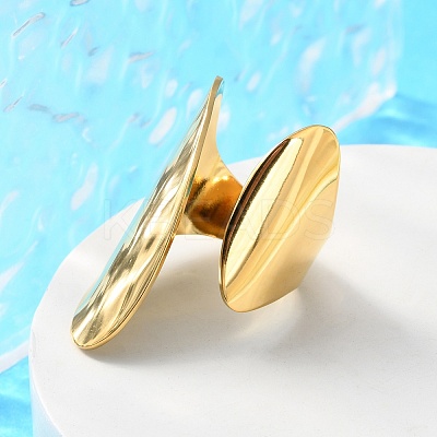 304 Stainless Steel Open Cuff Ring X-RJEW-Q775-01G-1