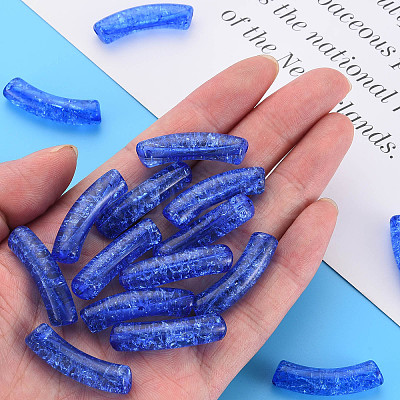 Transparent Crackle Acrylic Beads CACR-S009-001A-N86-1