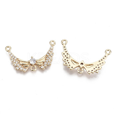 Brass Micro Pave Cubic Zirconia Chandelier Component Links X-KK-R111-040-1