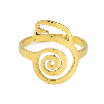 201 Stainless Steel Adjustable Rings for Women RJEW-M008-02G-1