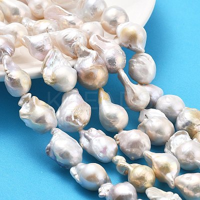 Natural Nucleated Pearl Beads Strands PEAR-B004-15A-01A-1