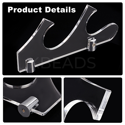 2-Tier Acrylic Sword Holder Stands ODIS-WH0086-122-1