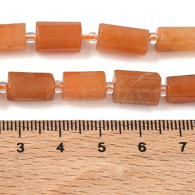 Natural Red Aventurine Beads Strands GG-CBA6A1F-A01-8X12MM-1