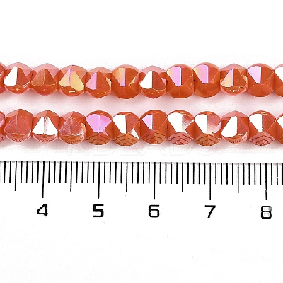Electroplate Glass Beads Strands EGLA-B009-05A-02-1