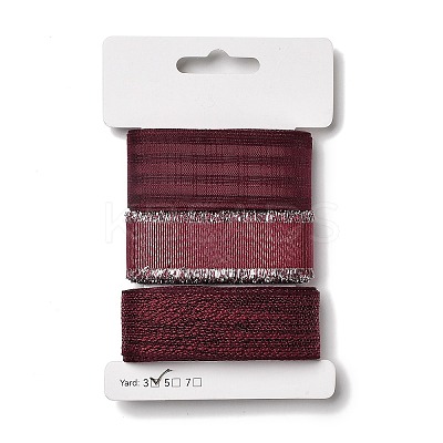9 Yards 3 Styles Polyester Ribbon SRIB-A014-A11-1