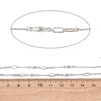 304 Stainless Steel Oval with Horse Eye Link Chains CHS-H117-06P-1