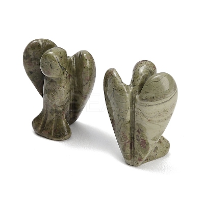 Natural Unakite Gemstone Carved Angle Figurines GG-CBA8396-A13-1