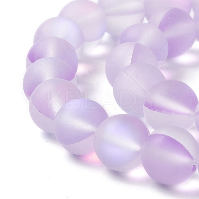 Synthetic Moonstone Beads Strands G-E573-01C-03-1