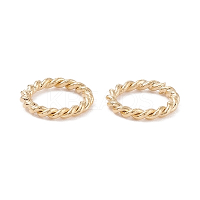 Brass Soldered Closed Jump Rings KK-K253-15B-02G-1