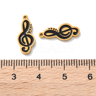 Ion Plating(IP) 304 Stainless Steel Enamel Pendants STAS-M102-42A-G-1