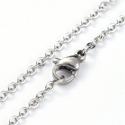 Non-Tarnish 304 Stainless Steel Pendant Necklaces NJEW-E147-12P-1