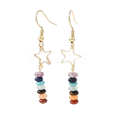 Golden 304 Stainless Steel Dangle Earring EJEW-JE05673-01-1