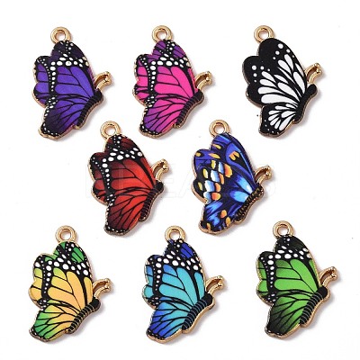 Alloy Enamel Pendants X-ENAM-B054-09G-1