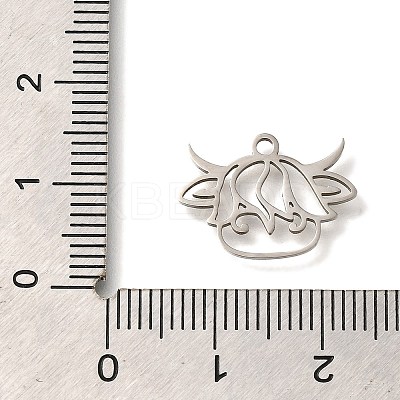 201 Stainless Steel Pendants STAS-R136-17P-1
