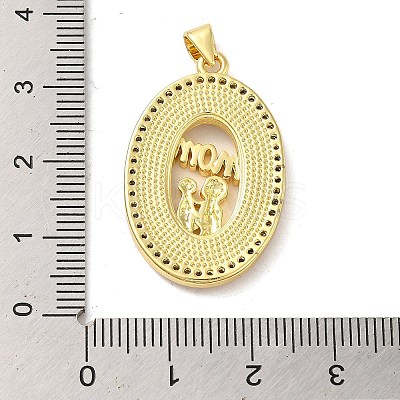 Mother's Day Brass Micro Pave Clear Cubic Zirconia Pendants FIND-Z041-21A-1
