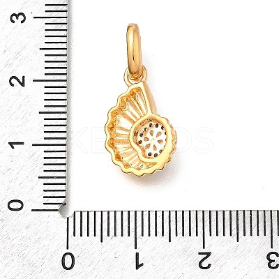 Brass Micro Pave Cubic Zirconia Pendants KK-S517-01C-G-1