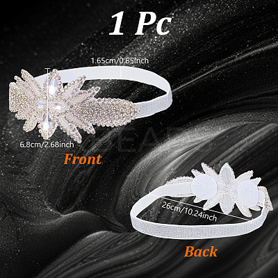 Flower Rhinestone Headbands PHAR-WH0020-05A-1