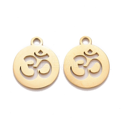 201 Stainless Steel Pendants STAS-D451-25G-1
