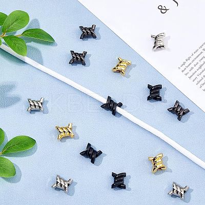 16Pcs 4 Colors Alloy Shoelace Charms FIND-HS0001-17-1