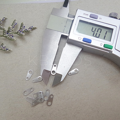 Non-Tarnish 316 Surgical Stainless Steel Chain Tabs STAS-L236-04B-1