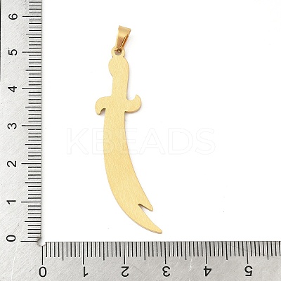 304 Stainless Steel Big Pendants STAS-F326-20G-1