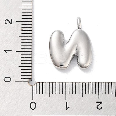 Rack Plating Brass Balloon Letter Pendants X-KK-C050-01P-N-1