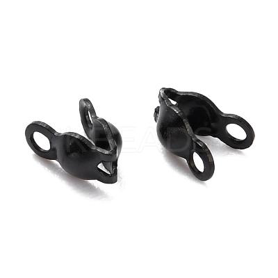304 Stainless Steel Bead Tips Knot Covers STAS-L182-12B-1