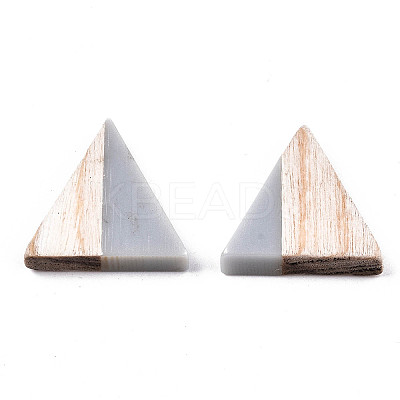 Opaque Resin & Wood Cabochons LS-CRES-N028-001A-B02-1