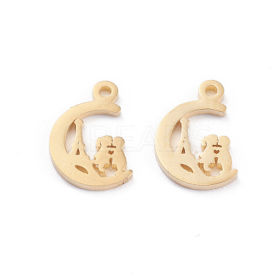 Valentine's Day 304 Stainless Steel Charms LS-STAS-I151-33G-1