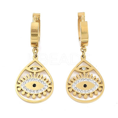 Real 18K Gold Plated 304 Stainless Steel Dangle Earrings EJEW-L283-056G-03-1