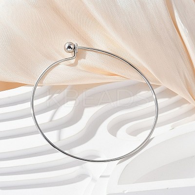 304 Stainless Steel Bangles for Women BJEW-C088-02P-1