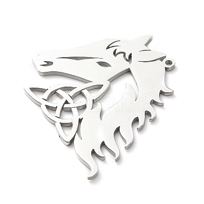 304 Stainless Steel Pendants STAS-D202-06P-1