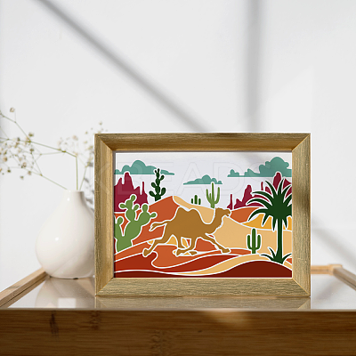 1Pc PET Hollow Out Drawing Painting Stencils DIY-MA0004-78A-1