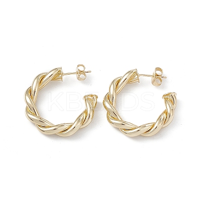 Long-Lasting Plated Brass Stud Earrings for Women EJEW-A088-02G-1