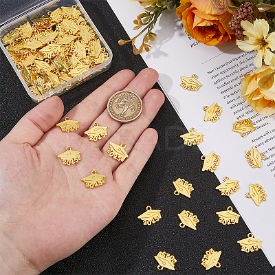 100Pcs Alloy Pendants FIND-DC0007-27G-1