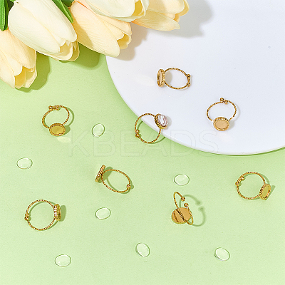 DIY Oval Finger Ring Making Kits DIY-ME0002-68G-1