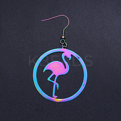 201 Stainless Steel Dangle Earrings STAS-S105-JN430-1