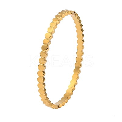 Ion Plating(IP) 304 Stainless Steel Hinged Bangles for Women BJEW-D048-11G-1