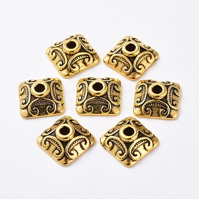Tibetan Style Alloy Caps LS-GLF0893Y-NF-1