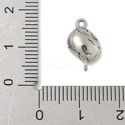 304 Stainless Steel Internal Organs Connector Charms STAS-S183-14AS-1
