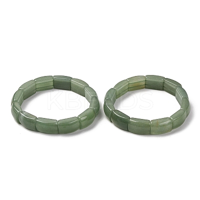 Natural Green Aventurine Bead Stretch Bracelets for Women Men BJEW-C097-02A-08-1