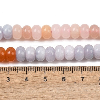 Gradient Color Natural White Jade Beads Strands G-NH0006-A08-01-1